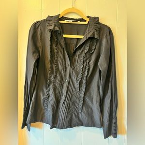 Zara Black Botton down